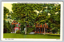 c1940s Fremont OH Spiegel Grove State Park Hayes Home Postcard picture