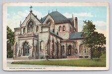 Postcard Salem Lutheran Church Lebanon Pennsylvania 1923 picture