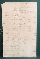 1877 antique HANDWRITTEN JOURNAL PRICES of THOS TRUMAN bot of W. L. SIMPSON picture