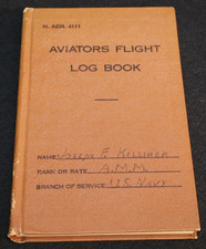 WW2 USN Aviator Flight Log Book USS Shangri-La Atomic Bomb Cruise 1946 Bikini At picture