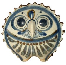 Vintage Jorge Wilmot 5” Tonala Owl Bird Figurine Mexican Folk Art Pottery Signed picture