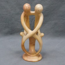 Family Tree Hand Carved Kenya Kisii Soapstone Statue Figurine 8