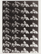 1986 Press Photo Oldest Film Footage of Thomas Edison Assistant Fred Ott in 1894 picture