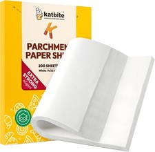 Katbite 200Pcs 9x13 inch Heavy Duty Parchment Paper Sheets, 9x13-200, White picture