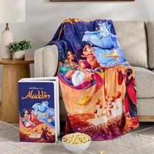 Disney Aladdin Retro VHS Boxed Silk Touch Classic Throw Blanket picture