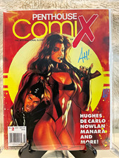 Penthouse Comix #2 July/Aug 1994 Penthouse Signed Adam Hughes Manara picture