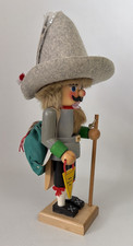 Vintage German Nutcracker Erzgebirgische Volkskunst Octoberfest 16” Hiker picture