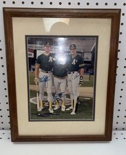 MARK MCGWIRE REGGIE JACKSON JOSE CANSECO SIGNED REPRINT OAKLAND A's 8