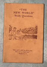 Watchtower: The New World Study Questions 1942 IBSA picture