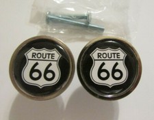 Route 66 Cabinet Knobs, Route 66 sign Logo Cabinet Pulls / kitchen knobs RT66 picture