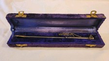 Antique Silver Plated Torah Pointer w/ Box picture