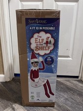 NEW Sealed GIRL 4ft 10 in Giant Elf on the Shelf Christmas Decor plush picture