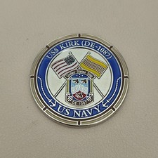 USS KIRK DE-1087 Operation Frequent Wind Challenge Coin picture