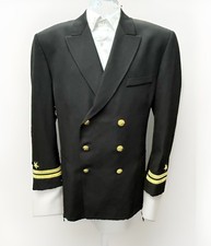 US Navy Service Jacket 50 Reg Classic Officer Dress Blue Coat Uniform P/W Black picture