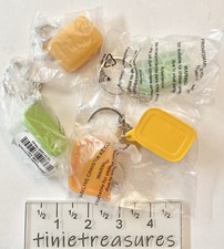 Tupperware keychain set 5 baseline Canister Freezer FridgeSmart Tinietreasures picture