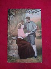 1909 Victorian Sweetheart Hand Colored  Post Card picture