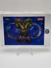 Topps 2025 Topps Chrome Marvel Hulk Infinite Sapphire Insert Card IS-4 picture
