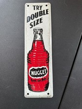 The Double Size Nugget Good As Gold Soda Pop Painted Metal Sign picture