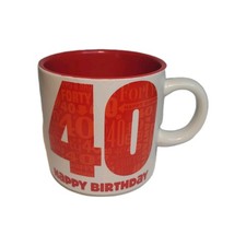 Hallmark Happy 40th Birthday Ceramic Mug Dishwasher And Microwave Safe  picture