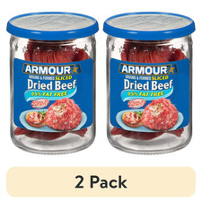(2 pack) Armour Star Sliced Dried Beef, 9g Protein Per Serving, Canned Meat, 2.2 picture