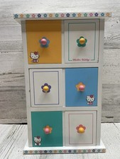 Vintage Hello Kitty Wood Jewelry Box, Sanrio, 11 Inches Tall X 7 Wide,  2000 picture