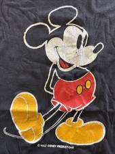 Vtg 1980s Disney Land Mickey Mouse T Shirt Distressed X-LG SameDayHandling &USPS picture