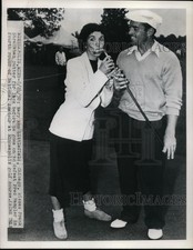 1950 Press Photo Mary Ann Littlefield & Frank Stranahan at National Amateur golf picture