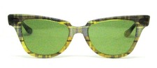 Vintage Ray-Ban USA 1950/60s B&L Rare Plaid Hornedrim Wayfarer Sunglasses & Case picture