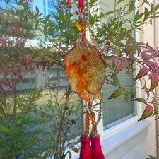 Liuli Crystal Glass Pixiu Chinese Car Hanging Ornament: Feng Shui Blessing picture