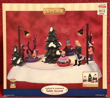 LEMAX SAUCER FUN 84852 - VILLAGE COLLECTION LIGHTED/ANIMATED TABLE ACCENT - NEW picture