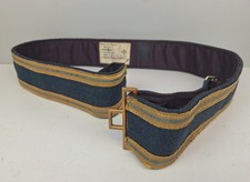 Genuine Vintage RAF Bands Ceremonial Belt Dated 1971 - Waist 32 inch picture