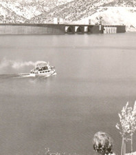 Excursion Boat 2 Shasta Dam California RPPC Postcard Angeleno Kodak unposted picture