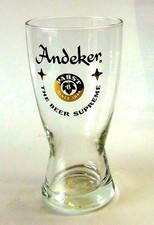 🍺 Vintage Andeker Beer Glass Pabst The Beer Supreme 6oz Shorty Small Pilsner picture