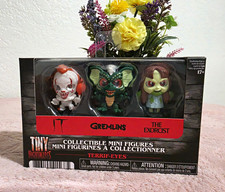 Just Play Tiny Nightmares Terrif-Eyes Mini Figures IT Gremlins Exorcist 3-Pack picture