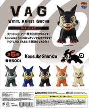 Prestige VAG 47 Psycho Rabbit Vinyl Figure Set of 5 Gacha picture