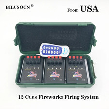 Proffession Wireless 12 Cues Fireworks Firing System + Remote Control for Party picture