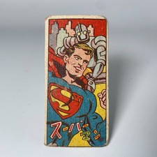 Vintage Superman Rare Japanese Menko Card DC Comics Collector’s Item Japan picture