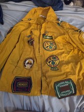 Vintage Girl Scout Jacket, Full OF Patches, 1950’s 1960’s New York City And Bag picture