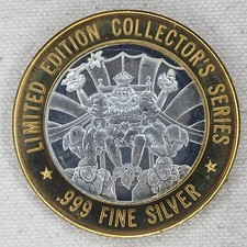 1994 Grand Casino $10 King of Carnival Token .999 Limited Edition picture