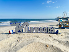 Wildwoods NJ Beach Sign Replica 3D Printed Desk Display Jersey Shore Souvenir picture