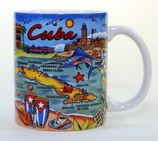 Cuba Map Ceramic Mug (3.5