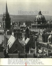 1983 Press Photo Old and magnificent buildings in Oxford City, Great Britain picture