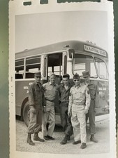 PA National guard 1956 photos - buses - men. Pittsburgh region. lot of 26 b/w picture