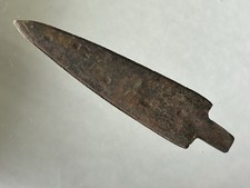 OUTSTANDING HISTORIC INDIAN METAL IRON TRADE ARROW SPEAR POINT ARROWHEAD ND picture