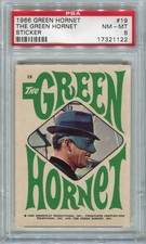 GREEN HORNET 1966 TOPPS The GREEN HORNET STICKER Van Williams #19 PSA 8 NM-MT picture