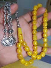 old bacalite amber faturan 11*11.5 mm beaitiful 33 beads old rosary picture