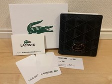Lacoste Bi-Fold Wallet Monogram Men Rare French Model Limited Edition VHTF pre-o picture