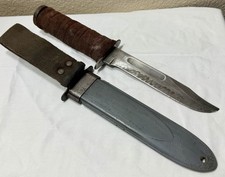 WW2 ROBESON CUTLERY RCC USN MK2 fighting knife 1944 NORD scabbard 5th Variant picture