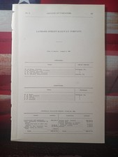 ~1906 Electric Streetcar Report LATROBE STREET RAILWAY  H.D. Hershey Supt. PA picture