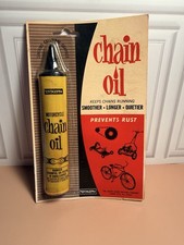 Vintage 1960s Dixon Motorcycle Chain Lube Oil Full Tube Sealed Unopened NOS picture